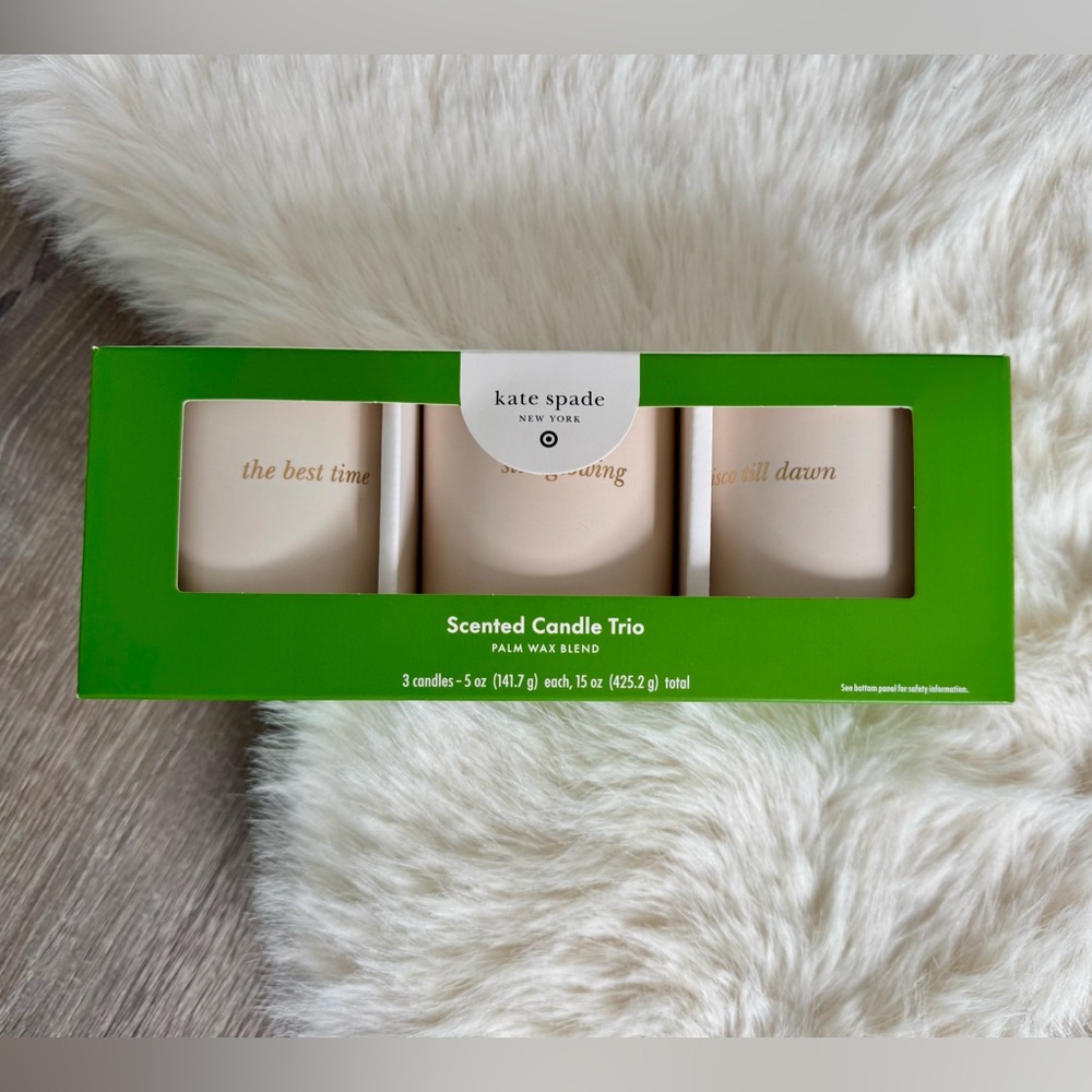 ♠️💚🕯️kate spade new york x Target - 3ct Ceramic Jar Candle Set
